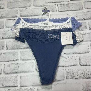 Tranquil & True 3Pk Lace Thongs Sizes 2 Sizes Available NEW